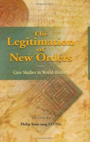Cover of: The Legitimation of New Orders by Claire Colebrook