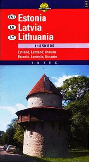 Cover of: Lithuania Estonia Latvia (Cartographia European Road Map)