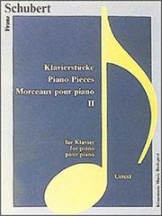 Cover of: Piano Pieces II: Inmpromptus (Music Scores)