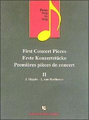 Cover of: First Concert Pieces II