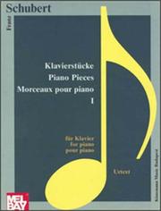 Cover of: Piano Pieces I: Phantasies (Music Scores)