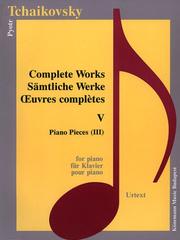 Cover of: Tchaikovsky by Peter Ilich Tchaikovsky