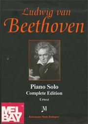 Cover of: Beethoven, Piano Solo, Complete Edition: 4 Vol. Boxed Set