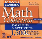 Cover of: Calculus & Statistics