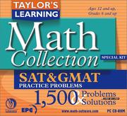 Cover of: Math Collection: SAT & GMAT Practice Problems