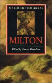 Cover of: The Cambridge companion to Milton
