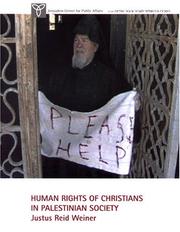 Cover of: Human Rights of Christians in Palestinian Society by Justus Reid Weiner