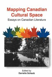 Cover of: Mapping Canadian Cultural Space by Danielle Schaub
