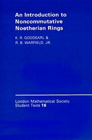An Introduction To Noncommutative Noetherian Rings