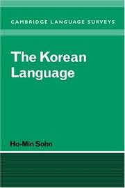 Cover of: The Korean Language (Cambridge Language Surveys) by Ho-Min Sohn