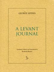 A Levant Journal by George Seferis