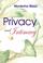 Cover of: Privacy and Intimacy