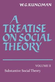Cover of: A Treatise on Social Theory