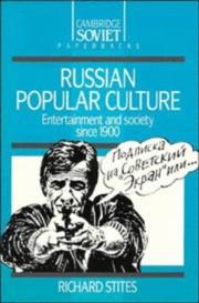 Cover of: Russian popular culture