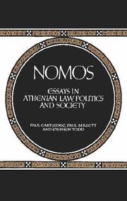 Cover of: Nomos: essays in Athenian law, politics, and society