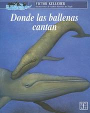 Cover of: Donde Las Ballenas Cantan/ Where the Whales Sing
