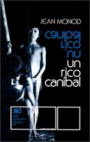Cover of: UN RICO CANÍBAL by Jean Monod