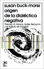 Cover of: EL ORIGEN DE LA DIALECTICA NEGATIVA