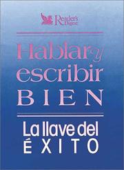 Cover of: Hablar y Escribir Bien by Reader's Digest
