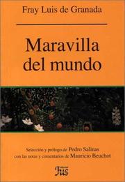 Cover of: Maravilla del mundo