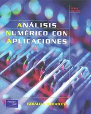 Cover of: Analisis Numerico Con Aplicaciones - 6 Edicion
