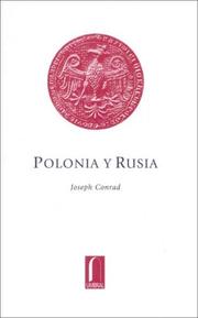 Cover of: Polonia Y Rusia (El Pensil) by Joseph Conrad