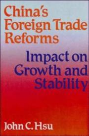 Cover of: China's foreign trade reforms by John C. Hsu