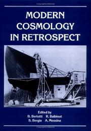 Cover of: Modern cosmology in retrospect