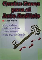 Cover of: Cuatro pasos para el autoanálisis ( Self Analysis ) by Alison Brown