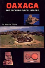 Cover of: Oaxaca: The Archaeological Record