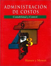 Cover of: Administracion de Costos by Don Hansen, Maryanne Mowen