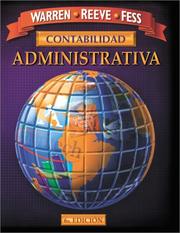 Cover of: Contabilidad Administrativa