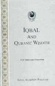 Cover of: Iqbal and Quarnic Wisdom by Muhammed Munawwar