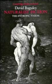 Cover of: Naturalist fiction: the entropic vision