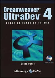 Cover of: Dreamweaver Ultradev 4: Bases De Datos En LA Web (Dreamweaver)