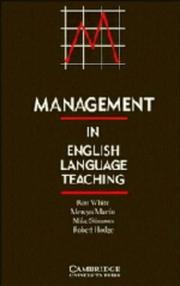 Cover of: Management in English language teaching