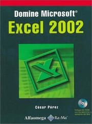 Cover of: Excel 2002 (Domine Microsoft) by Cesar Perez