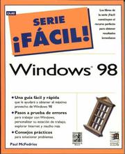 Cover of: Windows 98 Facil by Paul McFedries, Jane Calabria