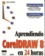 Cover of: Aprendiendo CorelDraw 8 en 24 Horas