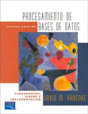 Cover of: Procesamiento de Base de Datos - 8b by David Kroenke