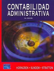 Cover of: Contabilidad  Administrativa (13th Edition)