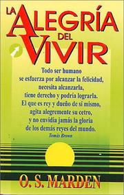 Cover of: La alegría del vivir