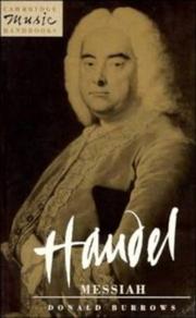 Cover of: Handel, Messiah by Donald Burrows