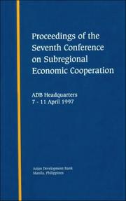 Cover of: Proceedings of the Seventh Conference on Subregional Economic Cooperation