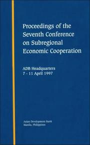 Cover of: Proceedings of the Seventh Conference on Subregional Economic Cooperation by Asian Development Bank