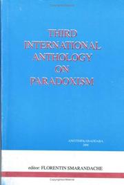 Cover of: Third International Anthology on Paradoxism (paradoxist distichs, tautological distichs, dualistic distichs)