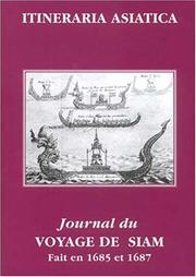 Cover of: Journal du Voyage de Siam