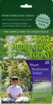 Front cover of Start Meditation Today! by Unknown
