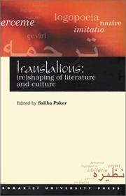 Cover of: Translations