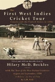 Cover of: The First West Indies Cricket by Hilary Beckles